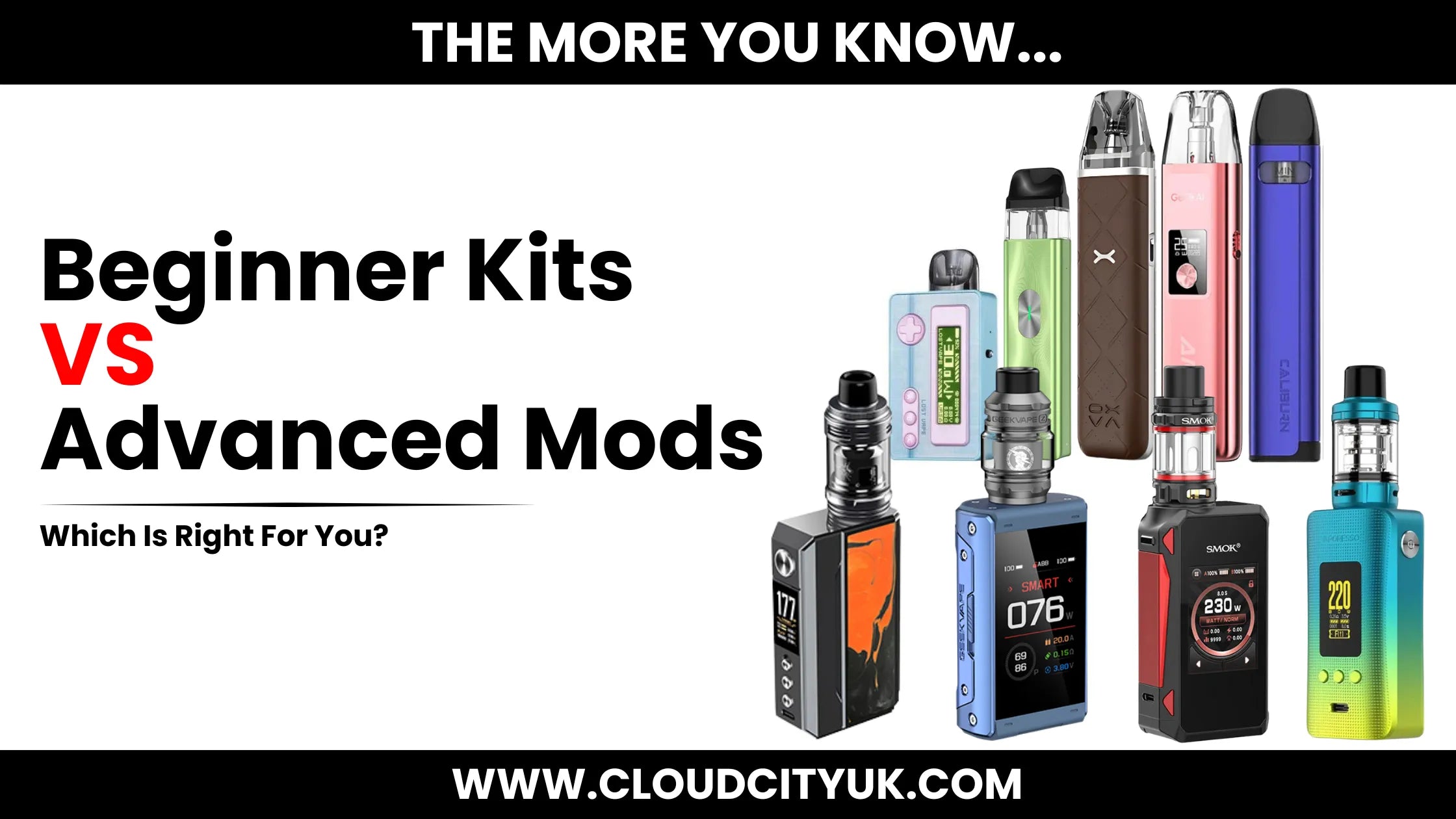 Beginner Vape Kits vs Advanced Mods: The Ultimate 2025 Buyer's Guide Cloud Vapez UK Beginner Vape Kits vs Advanced Mods: The Ultimate 2025 Buyer's Guide Cloud Vapez UK