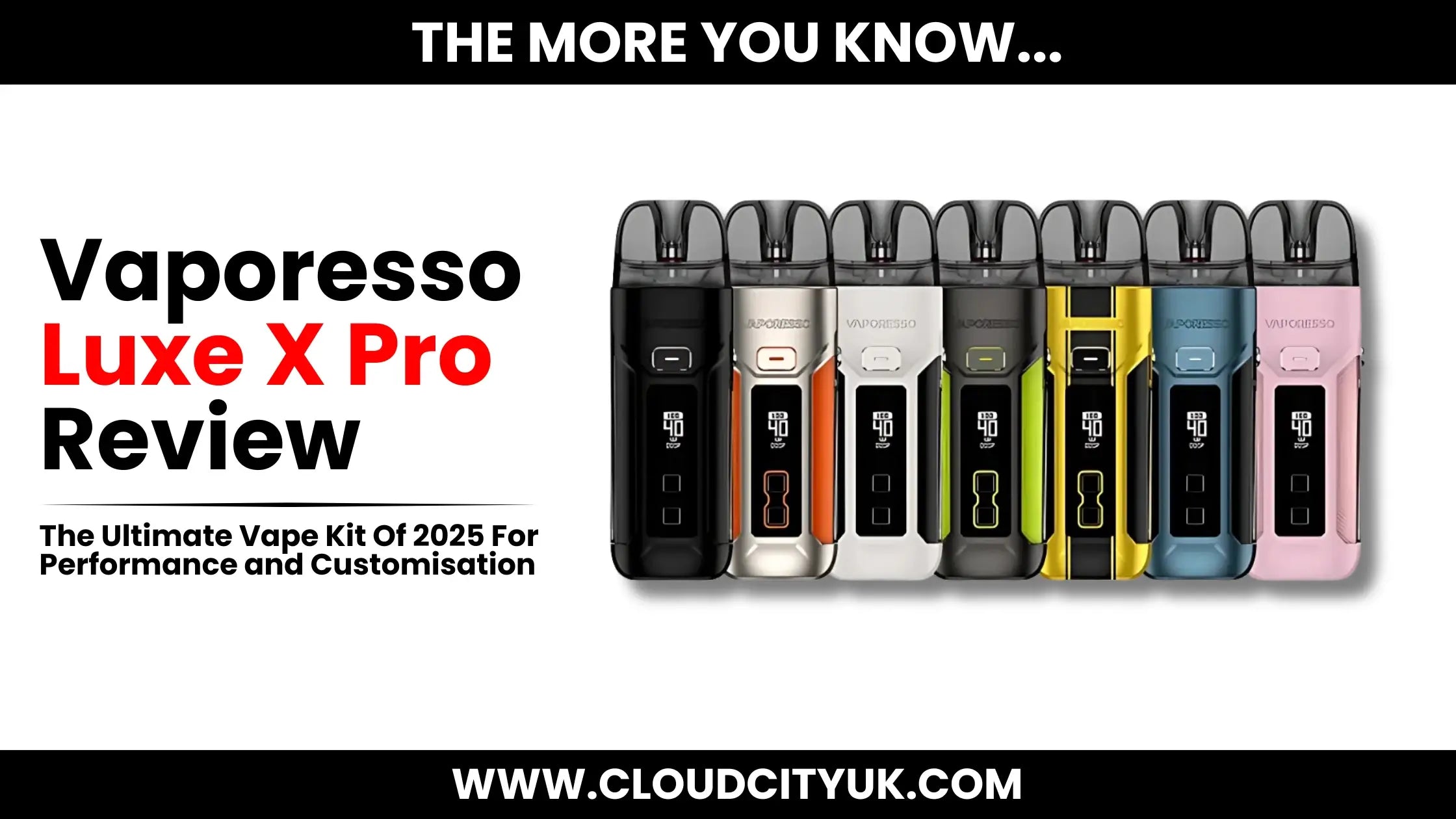 Vaporesso Luxe X Pro: The Ultimate Pod System 2025 | Cloud Vapez UK Vaporesso Luxe X Pro: The Ultimate Pod System 2025 | Cloud Vapez UK