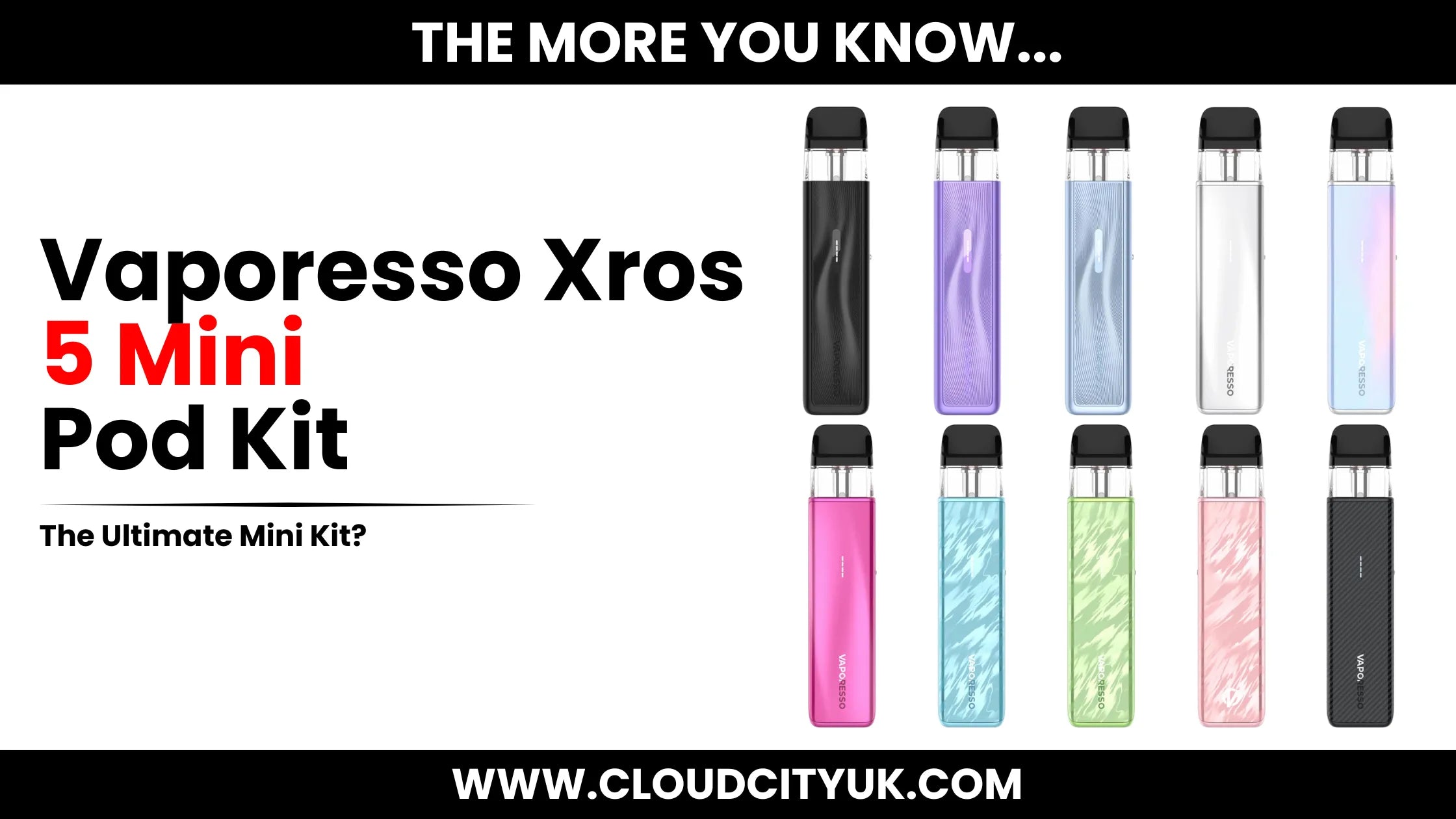 Vaporesso Xros 5 Mini Pod System, The Ultimate Mini Kit Of 2025? | Cloud Vapez UK