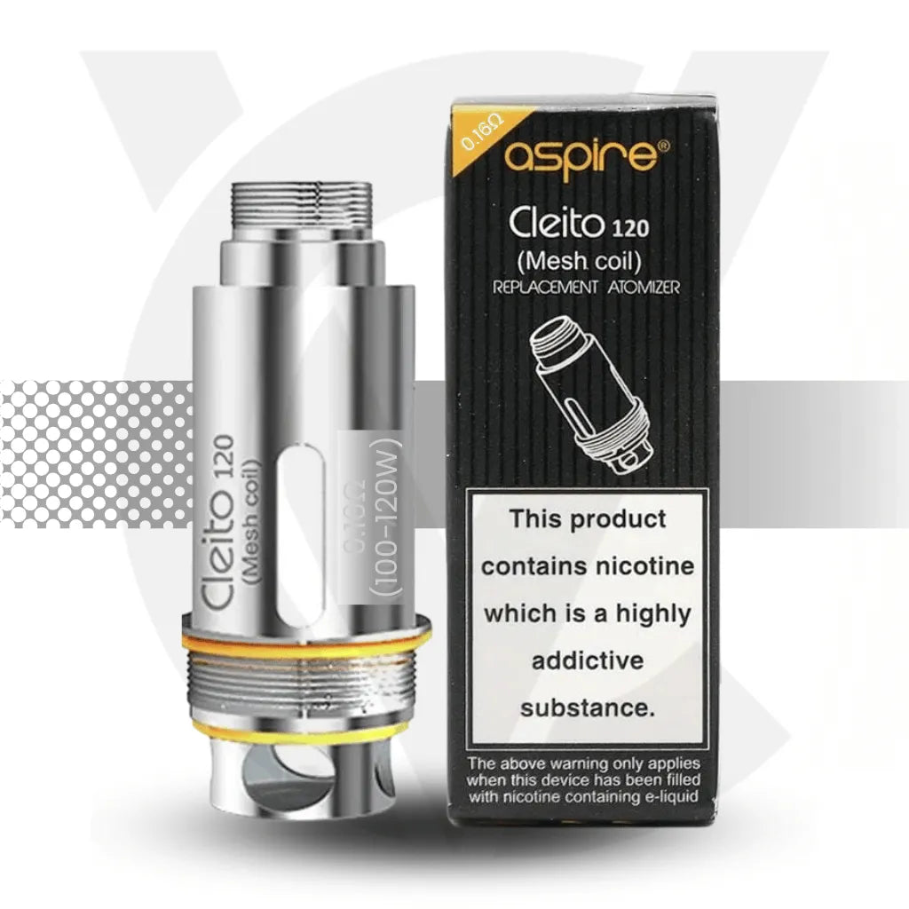 Aspire Cleito 120 Replacement Coils 0.16ohm | Cloud Vapez UK