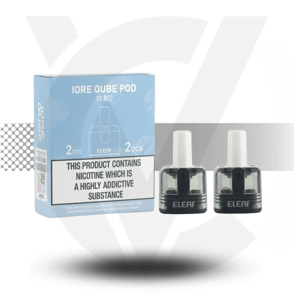 Eleaf Iore Qube Replacement Pods - 0.8ohm | Cloud Vapez UK
