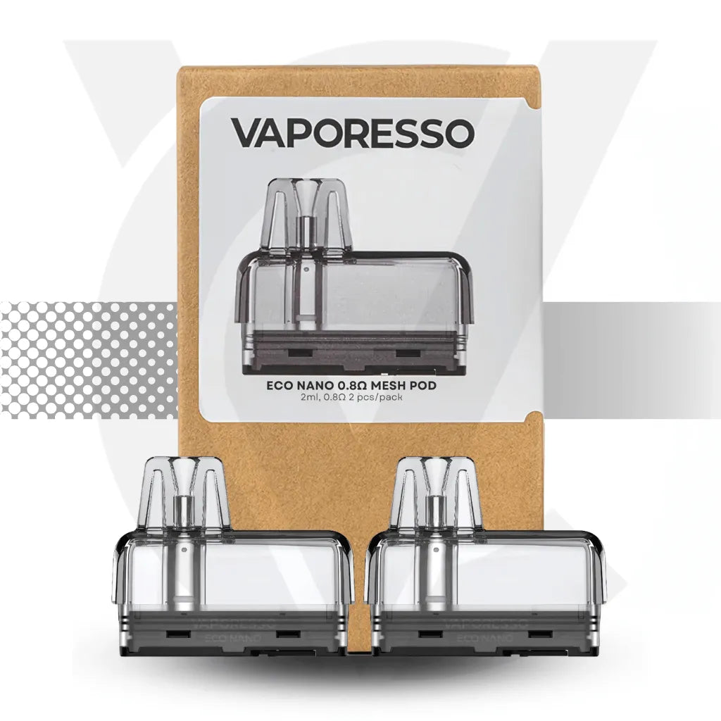 Vaporesso Eco Nano Mesh Replacement Pods - 0.8ohm | Cloud Vapez UK