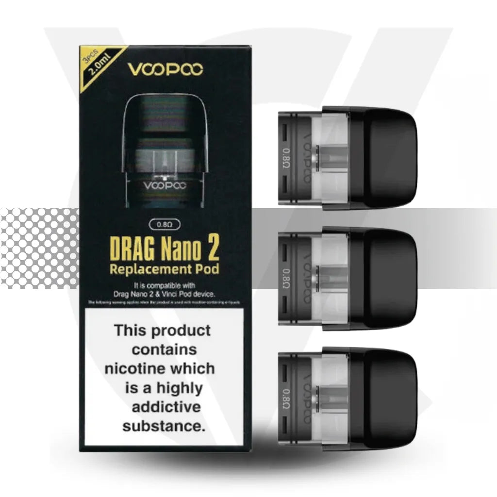 Voopoo Drag Nano 2 Replacement Pod - 0.8ohm | Cloud Vapez UK