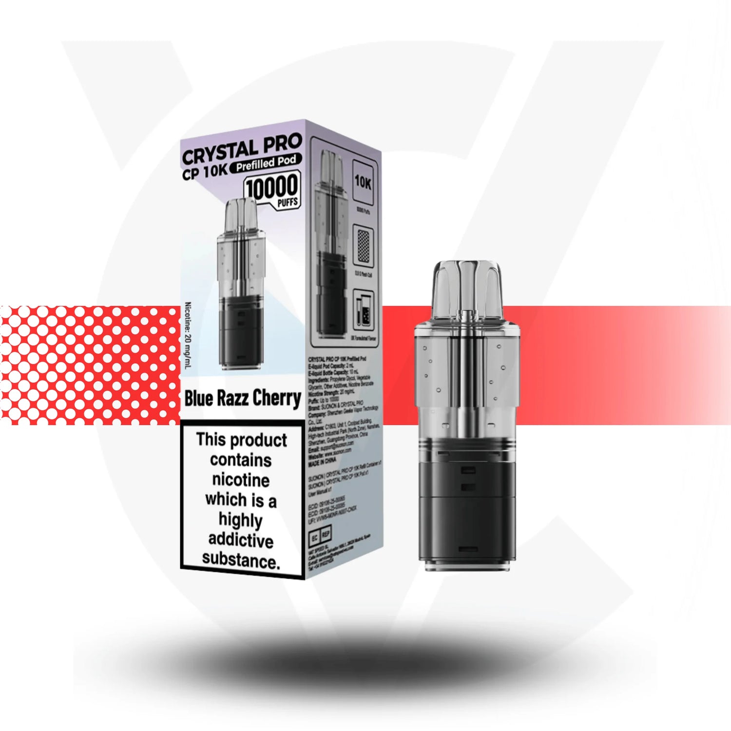 Crystal Pro CP 10K Replacement Prefilled Pods
