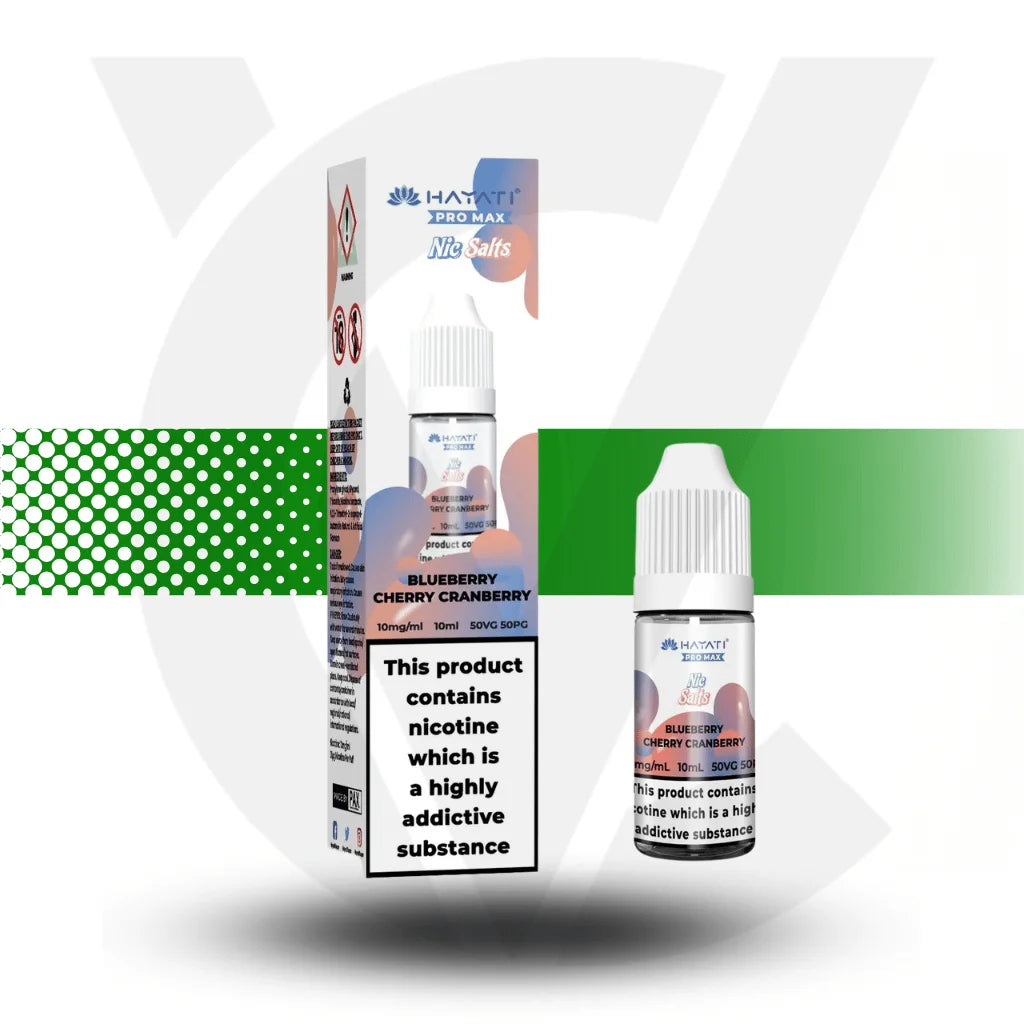 Hayati Pro Max Nic Salts E-Liquid 10ml 10MG - Blueberry Cherry Cranberry - Cloud Vapez UK