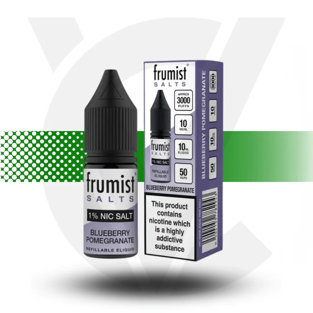 Frumist Nic Salt E-Liquid 10ml 20MG - Blueberry Pomegranate - Cloud Vapez UK