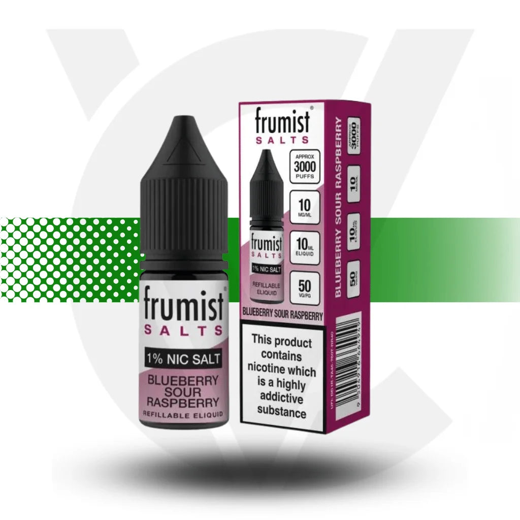 Frumist Nic Salt E-Liquid 10ml 20MG - Blueberry Sour Raspberry - Cloud Vapez UK