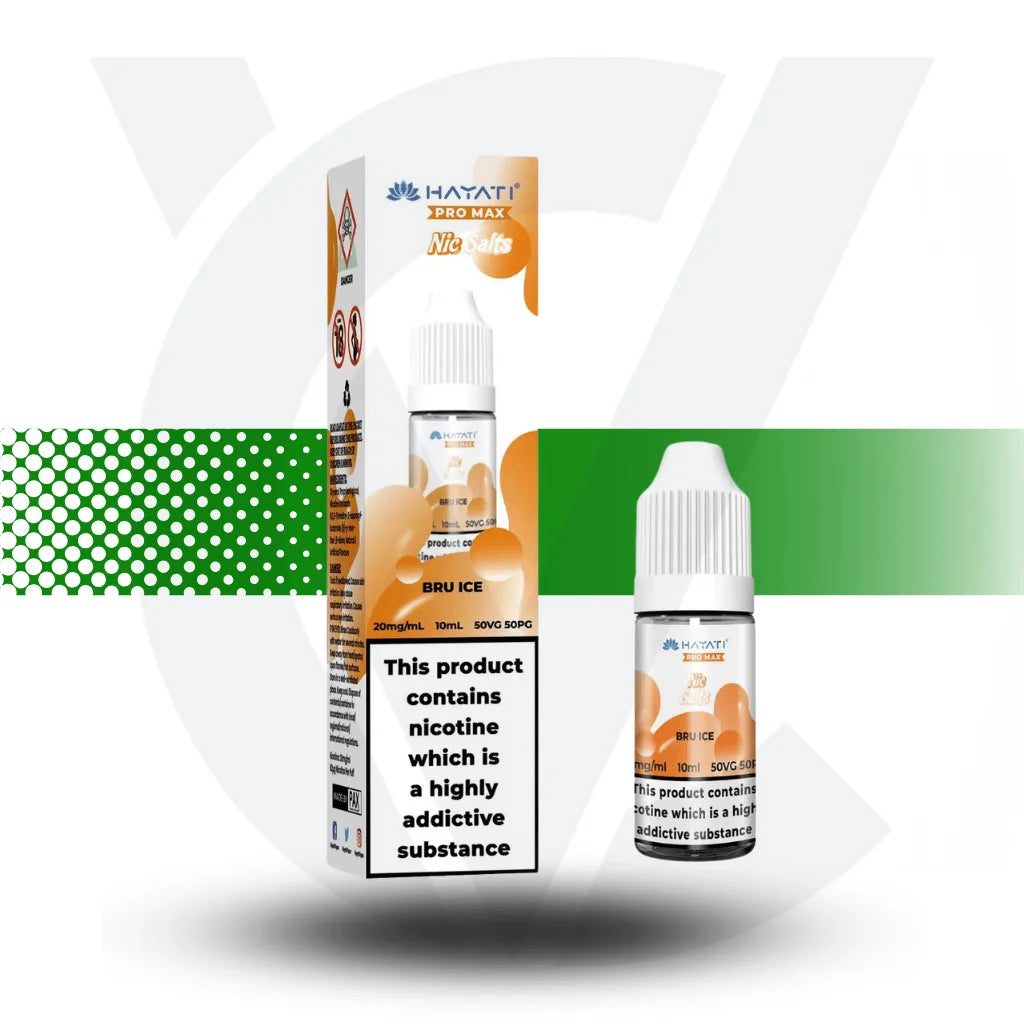 Hayati Pro Max Nic Salts E-Liquid 10ml 10MG - Bru Ice - Cloud Vapez UK