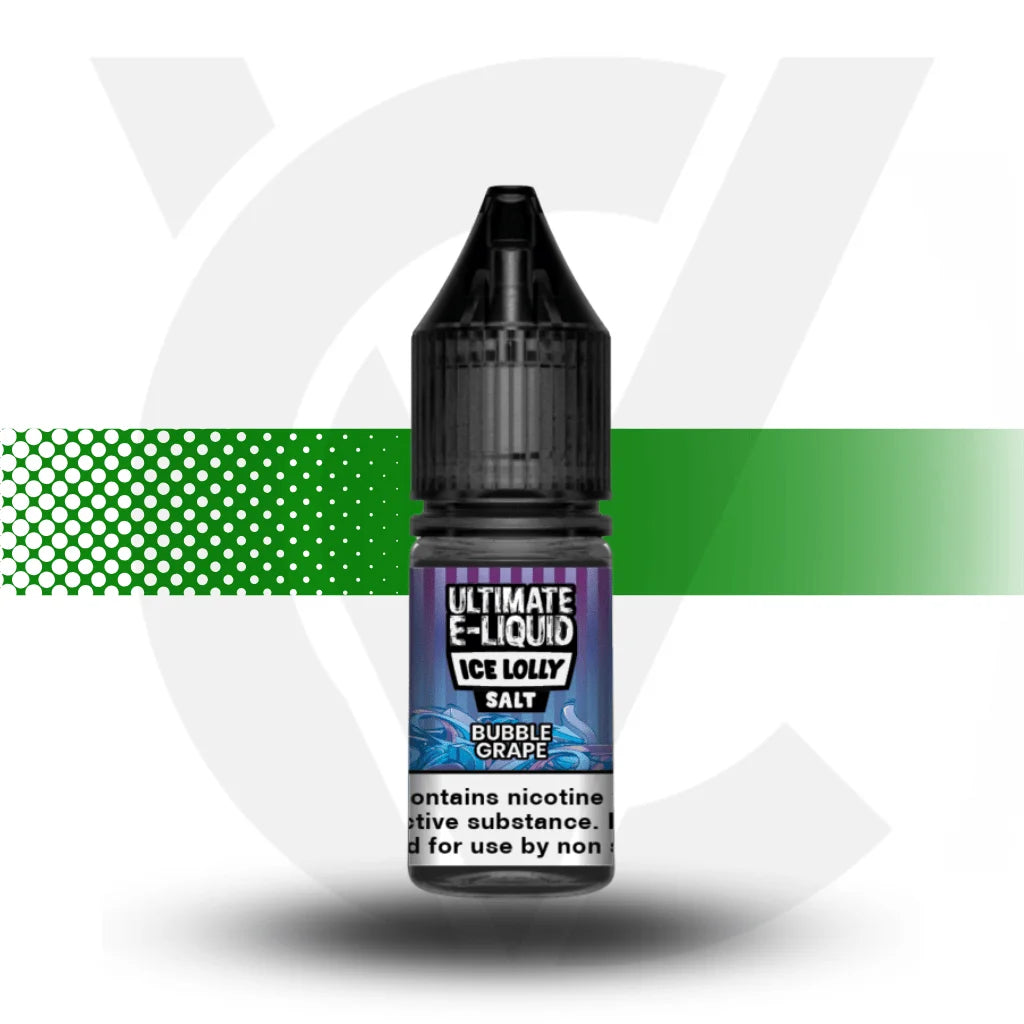 Ultimate Nicotine Salts E-Liquid 10ml 20MG - Ice Lolly Bubble Grape - Cloud Vapez UK