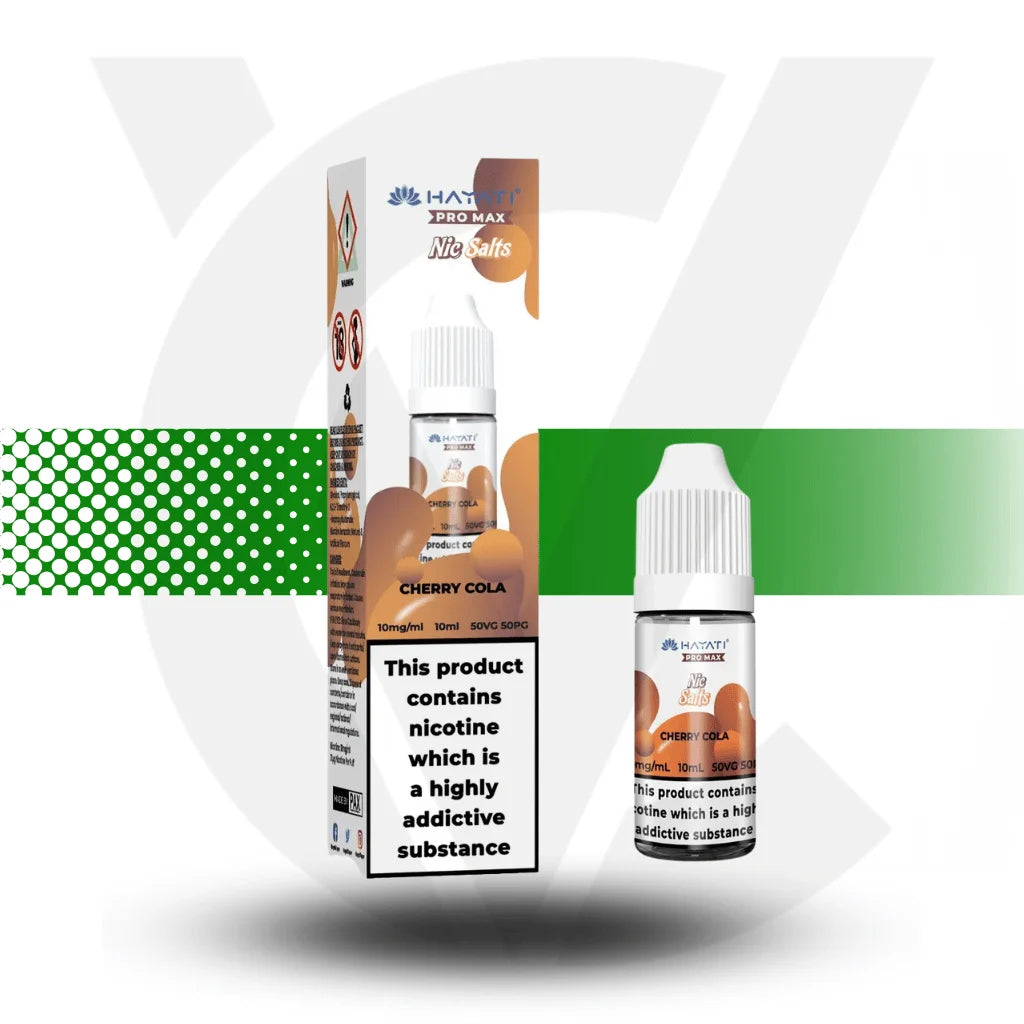 Hayati Pro Max Nic Salts E-Liquid 10ml 10MG - Cherry Cola - Cloud Vapez UK