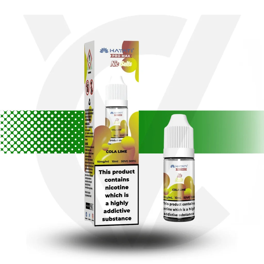 Hayati Pro Max Nic Salts E-Liquid 10ml 20MG - Cola Lime - Cloud Vapez UK