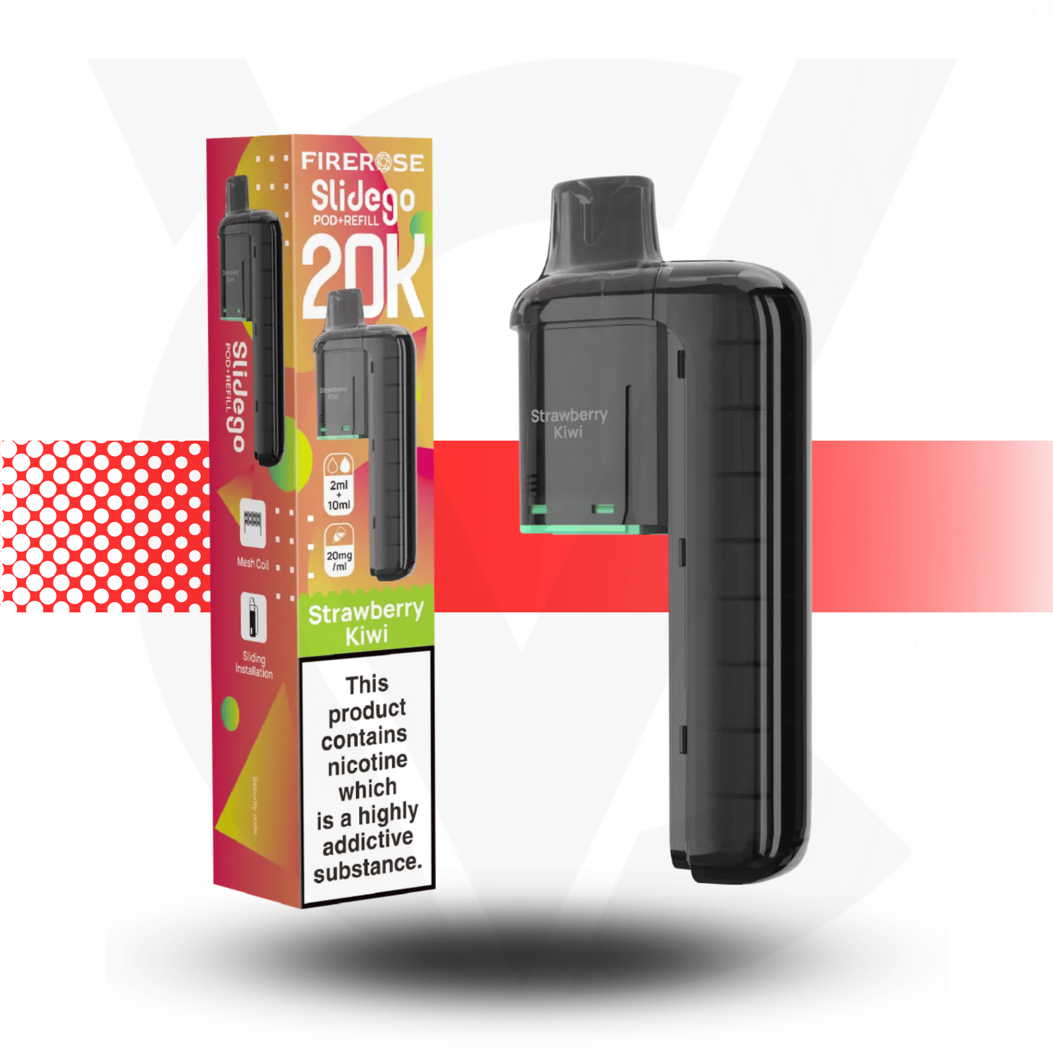 Firerose Slidego 20K Puffs Prefilled Pods by Elux