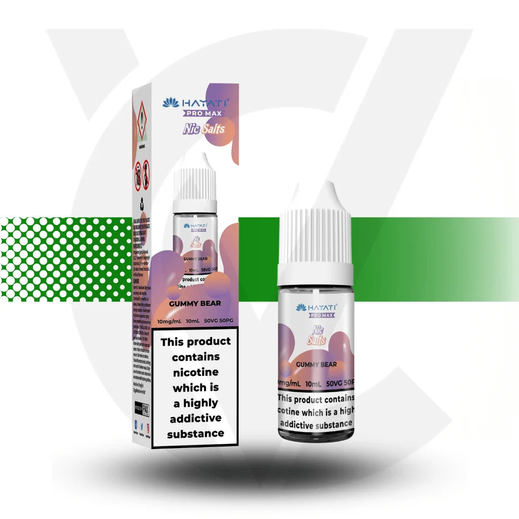 Hayati Pro Max Nic Salts E-Liquid 10ml 10MG - Gummy Bear - Cloud Vapez UK