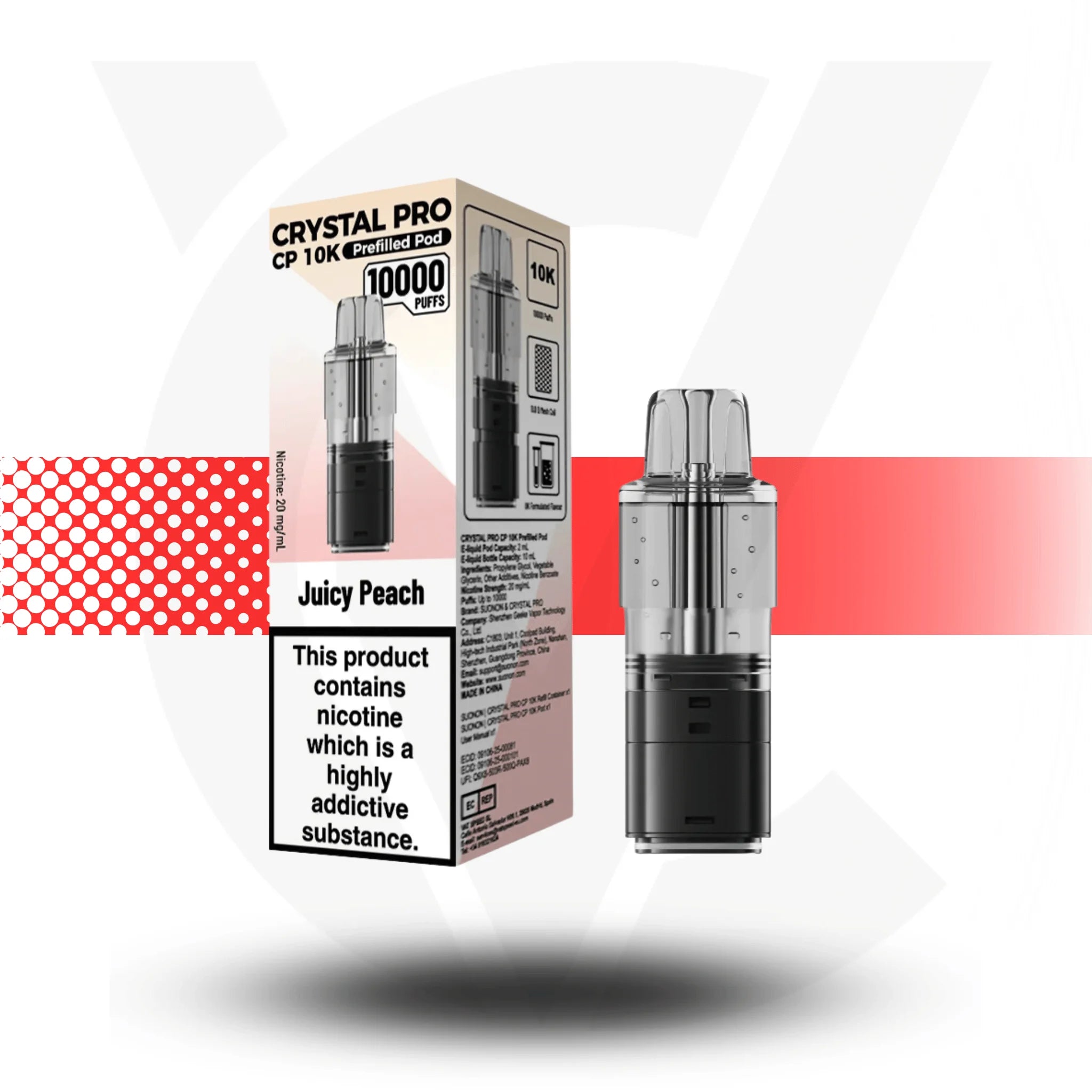Crystal Pro CP 10K Replacement Prefilled Pods