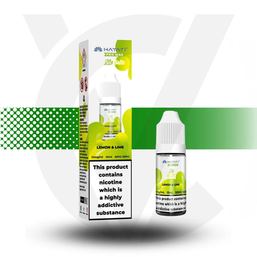 Hayati Pro Max Nic Salts E-Liquid 10ml 10MG - Lemon Lime - Cloud Vapez UK