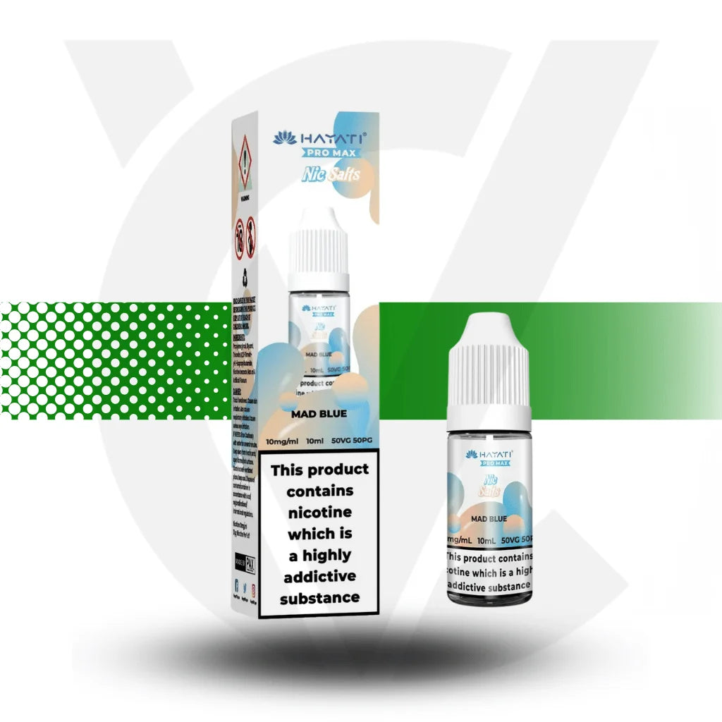 Hayati Pro Max Nic Salts E-Liquid 10ml 10MG - Mad Blue - Cloud Vapez UK