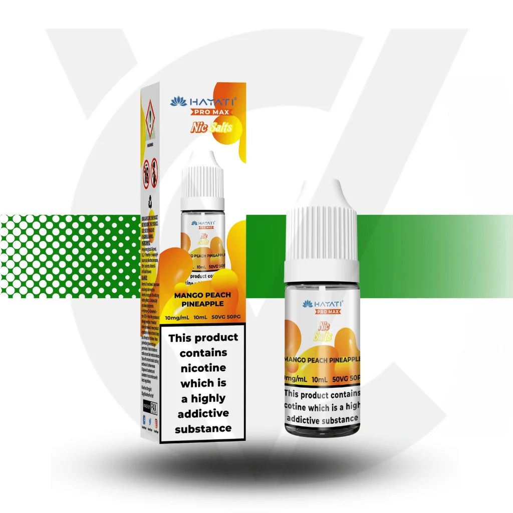 Hayati Pro Max Nic Salts E-Liquid 10ml 10MG - Mango Peach Pineapple - Cloud Vapez UK