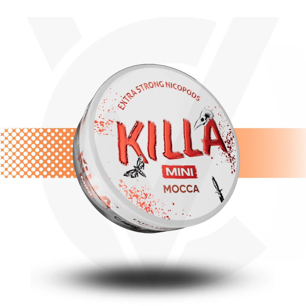 Killa Mini Nicotine Pouches Snus No Tobacco Nicopods - Mocca 16mg - Cloud Vapez UK