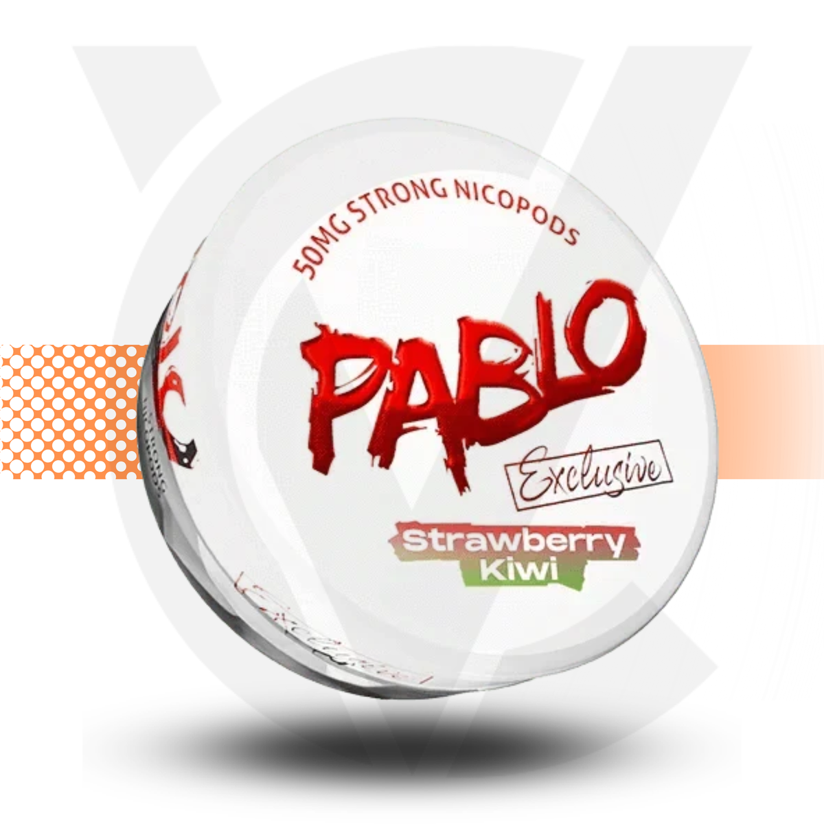 Pablo Strawberry Kiwi nicopod packaging on a white background