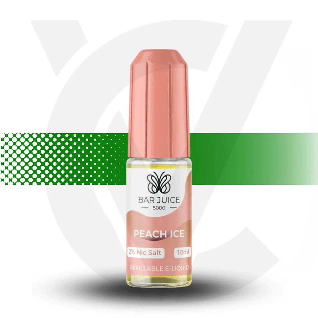 Bar Juice Nic Salt E-Liquid 20MG 10ml - Peach Ice - Cloud Vapez UK