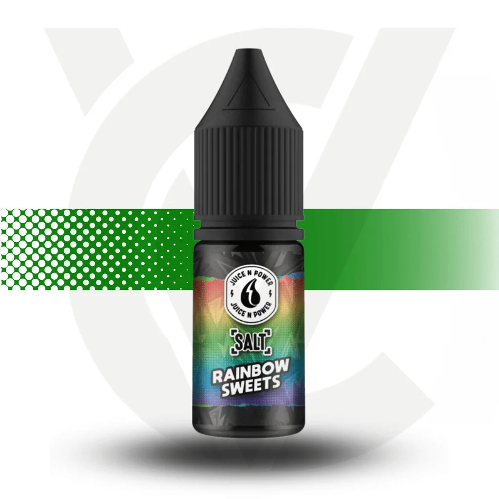 Juice N Power Nicotine Salts E-Liquid 10ml 20MG - Rainbow Sweets - Cloud Vapez UK