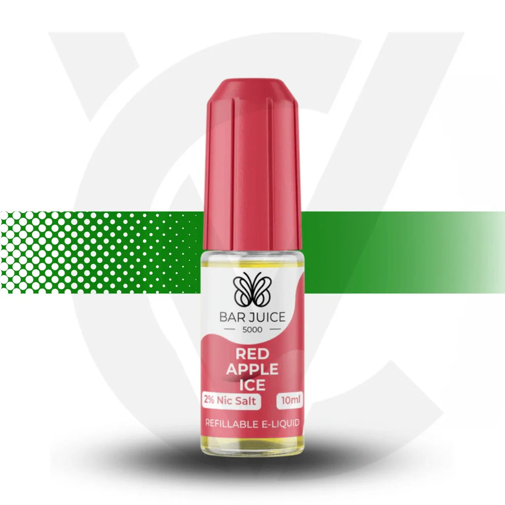 Bar Juice Nic Salt E-Liquid 20MG 10ml - Red Apple Ice - Cloud Vapez UK