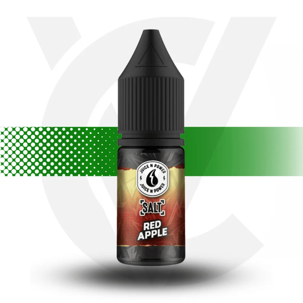 Juice N Power Nicotine Salts E-Liquid 10ml 20MG - Red Apple - Cloud Vapez UK