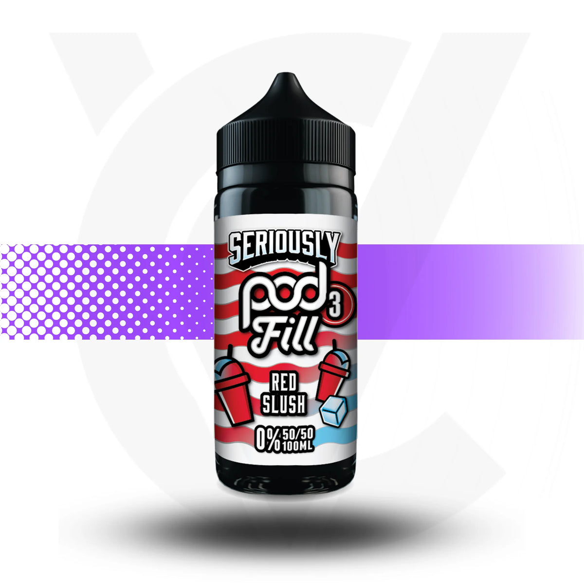 Vape juice bottle labeled &
