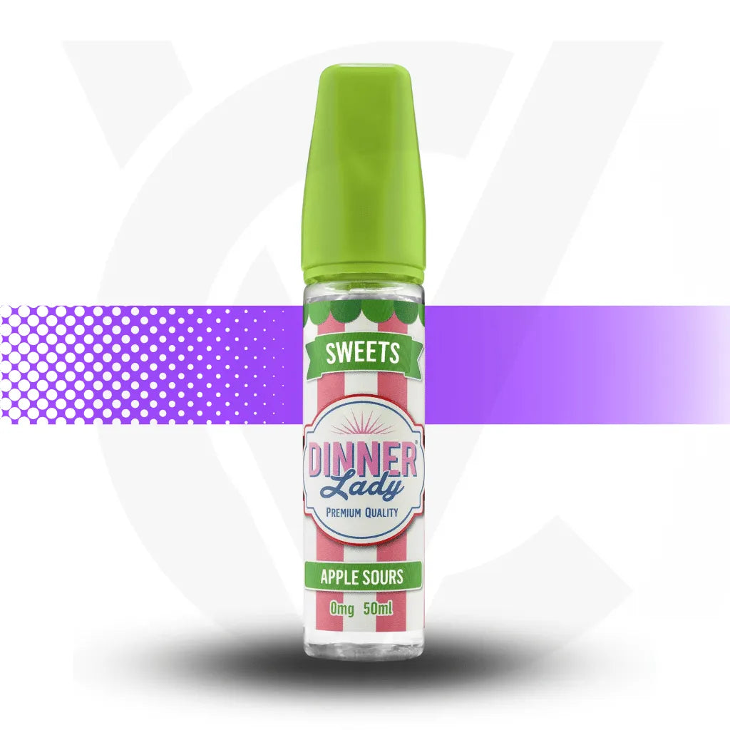 Dinner Lady Sweets 50ml E-Liquid - Apple Sours | Cloud Vapez UK