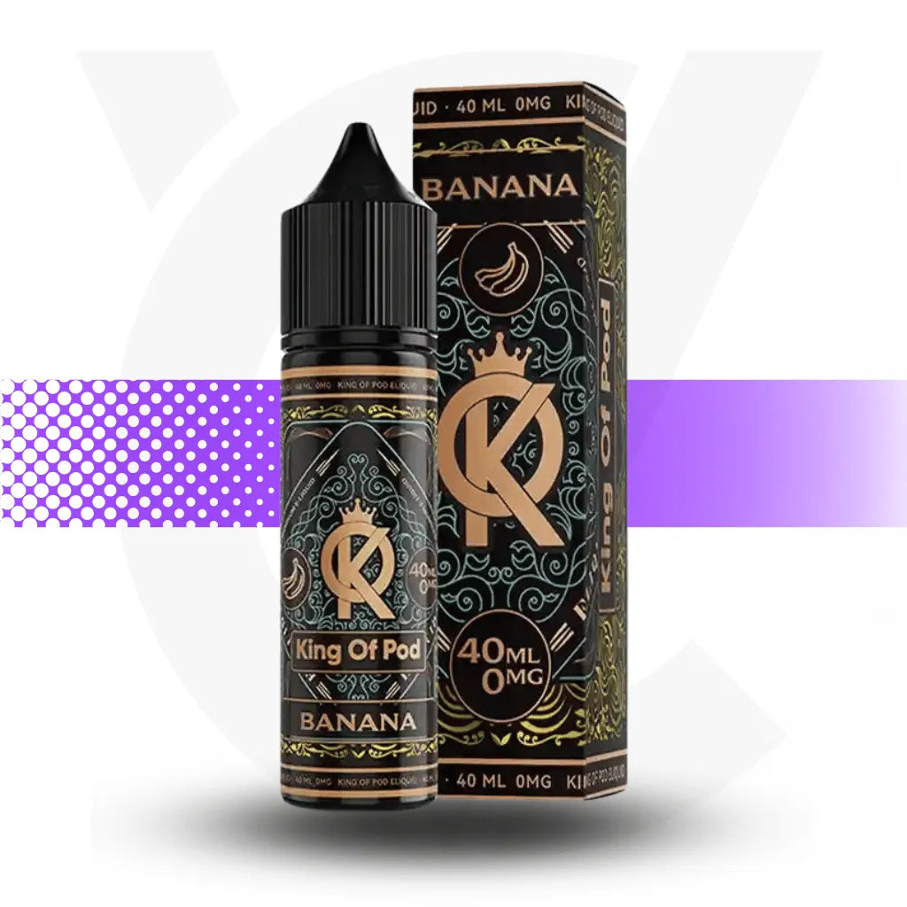 King Of Pod 40ml E-Liquid - Banana | Cloud Vapez UK