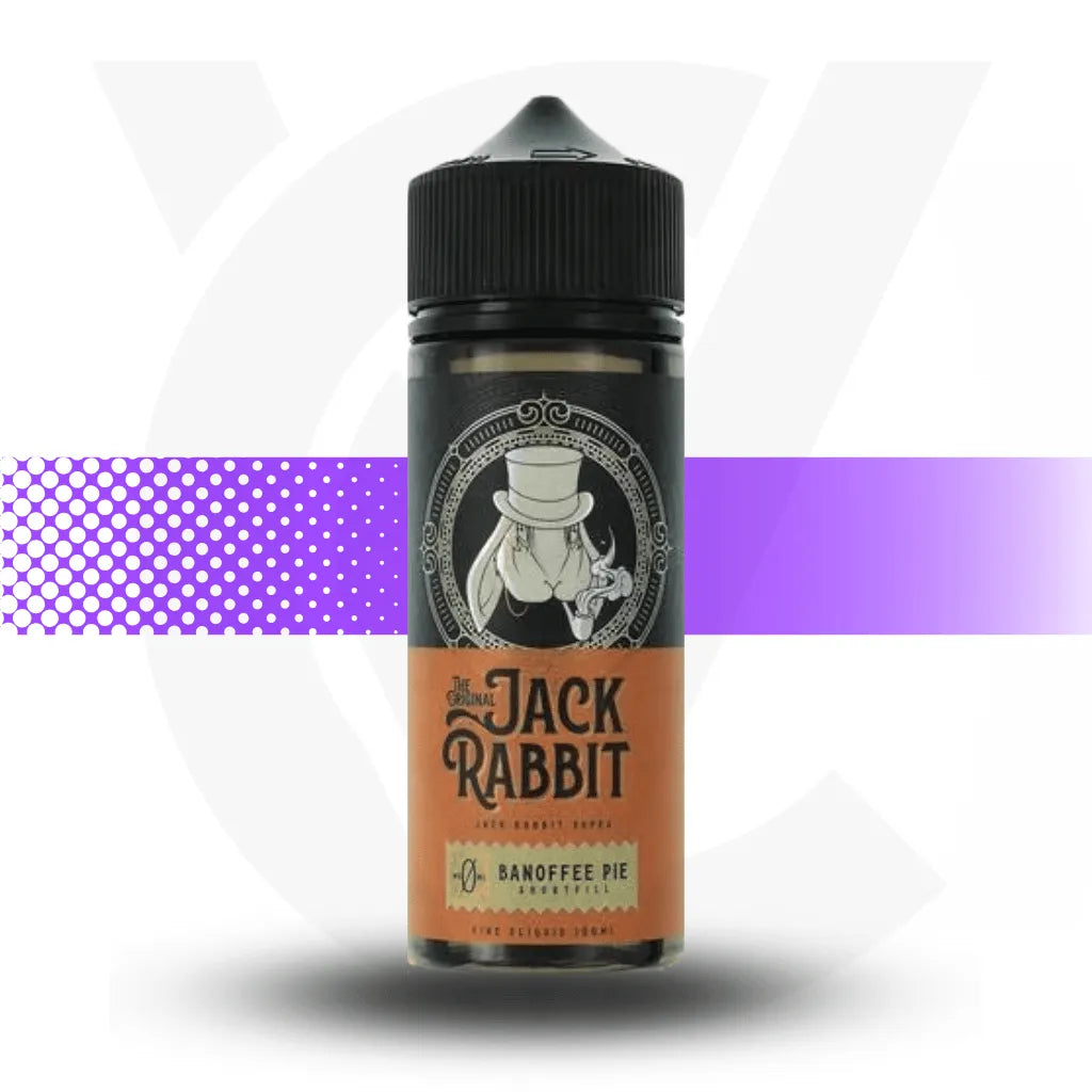 Jack Rabbit 100ml E-Liquid - Banoffee Pie | Cloud Vapez UK