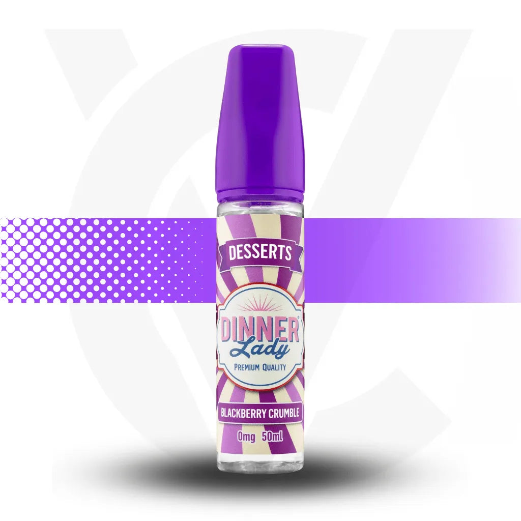 Dinner Lady Desserts 50ml E-Liquid - Blackberry Crumble | Cloud Vapez UK