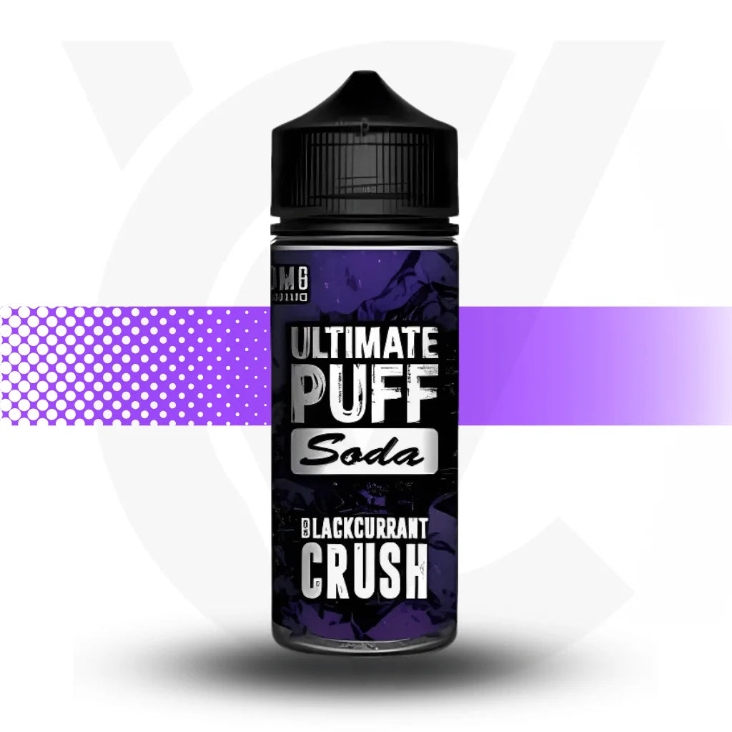 Ultimate Puff 100ml Short Fill - Blackcurrant Crush Soda l Cloud Vapez UK