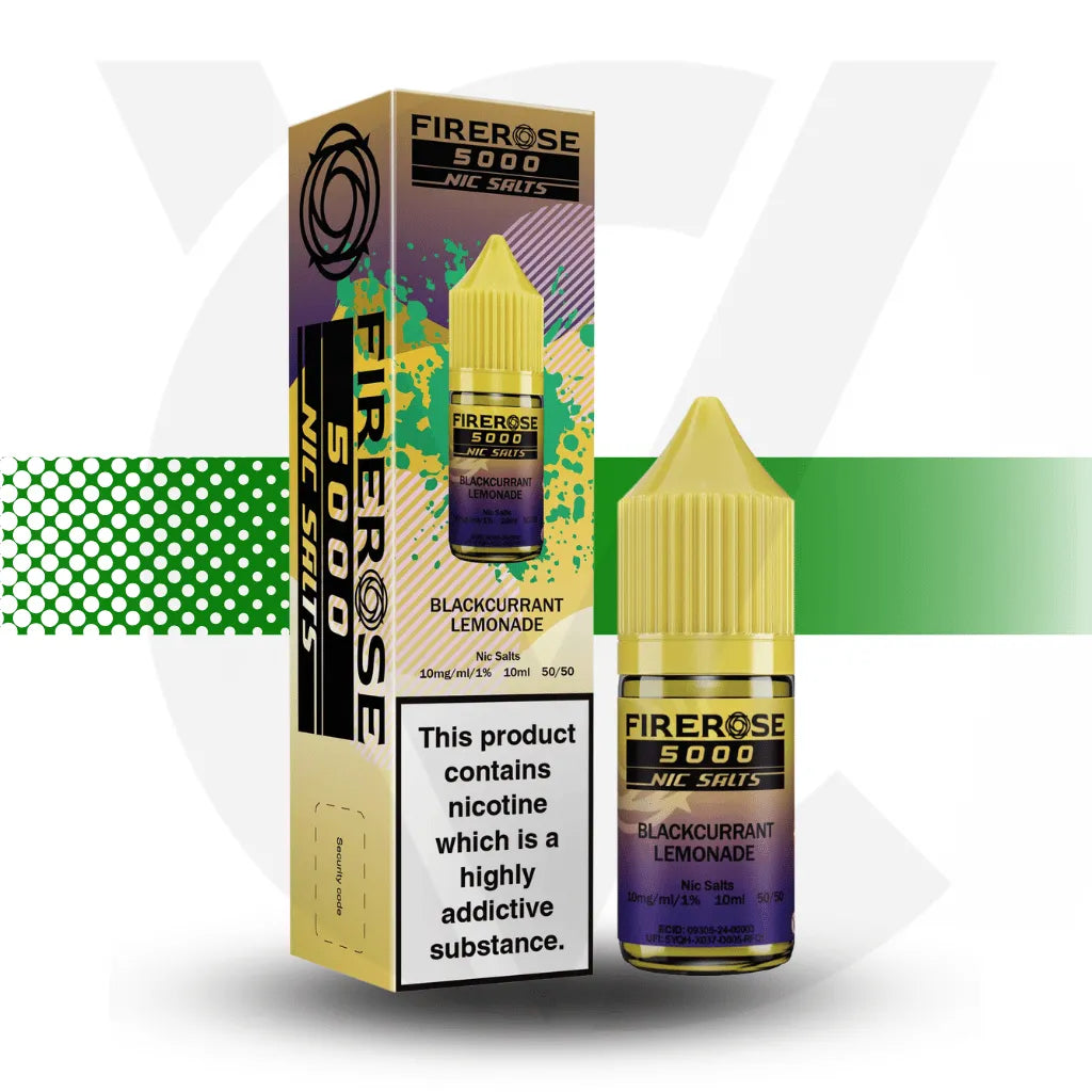 Elux Firerose 5000 10mg Nic Salt - Blackcurrant Lemonade | Cloud Vapez UK