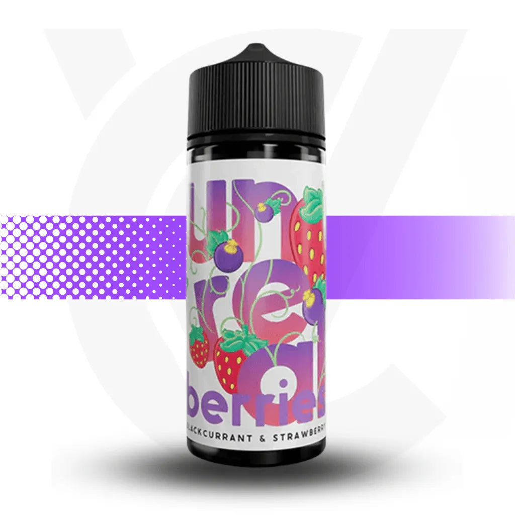Unreal Berries 100ml E-Liquid - Blackcurrant & Strawberry | Cloud Vapez UK