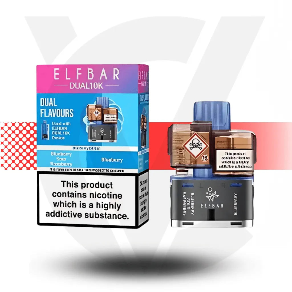 Elf Bar Dual 10K Refill Pack - Blueberry Edition | Cloud Vapez UK