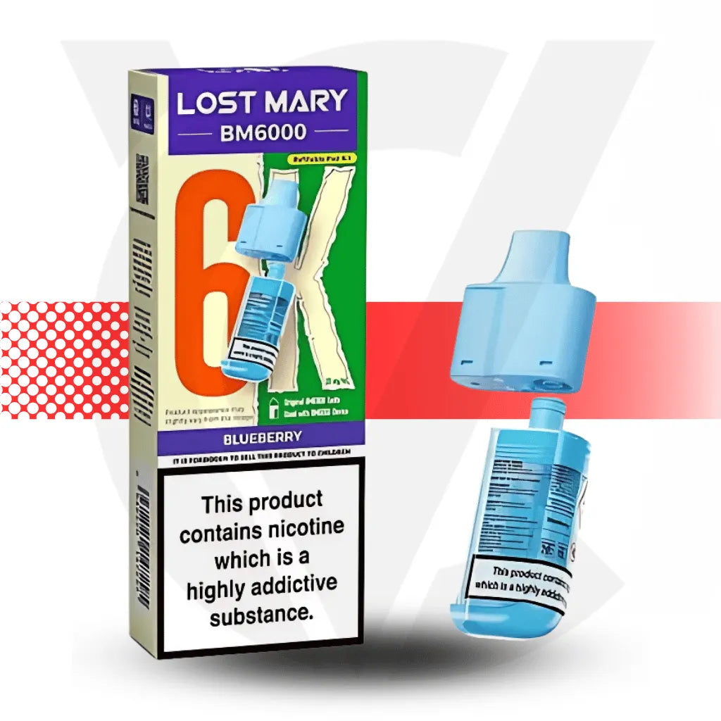 Lost Mary BM6000 Prefilled Pod - Blueberry | Cloud Vapez UK