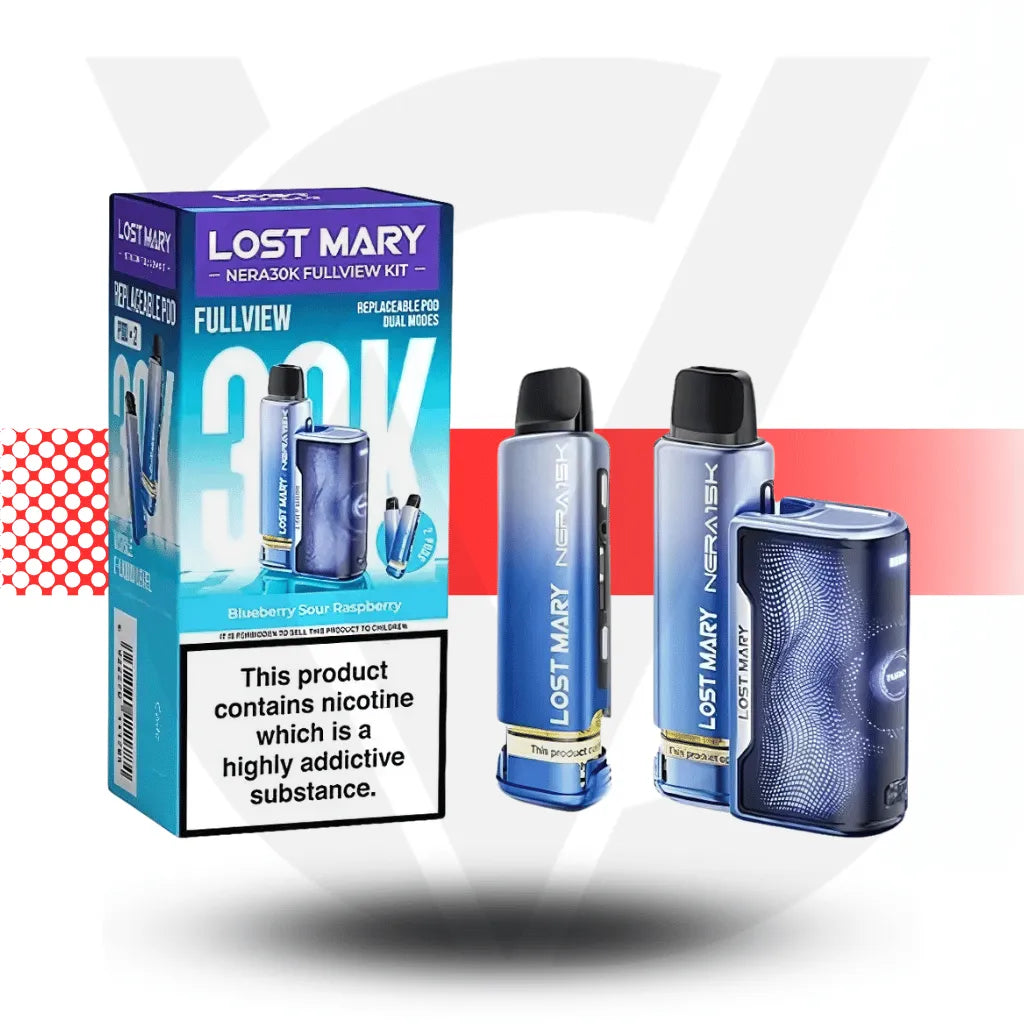 Lost Mary Nera 30K Fullview Kit - Blueberry Sour Raspberry Edition | Cloud Vapez UK