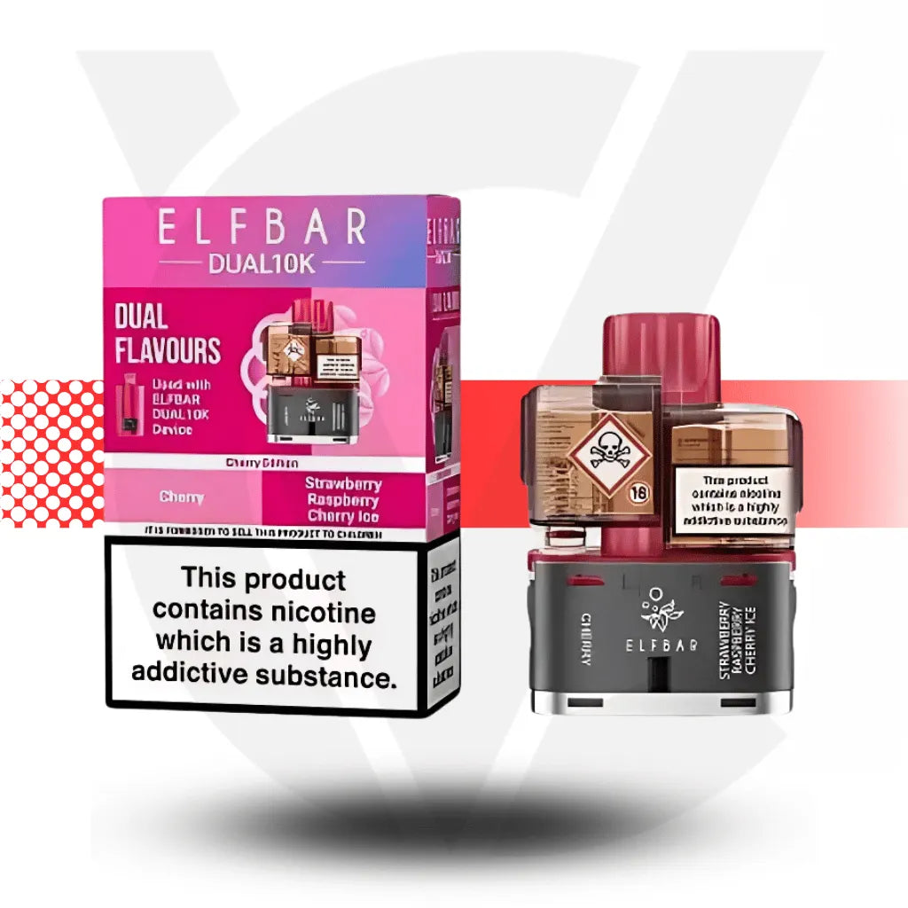 Elf Bar Dual 10K Refill Pack - Cherry Edition | Cloud Vapez UK