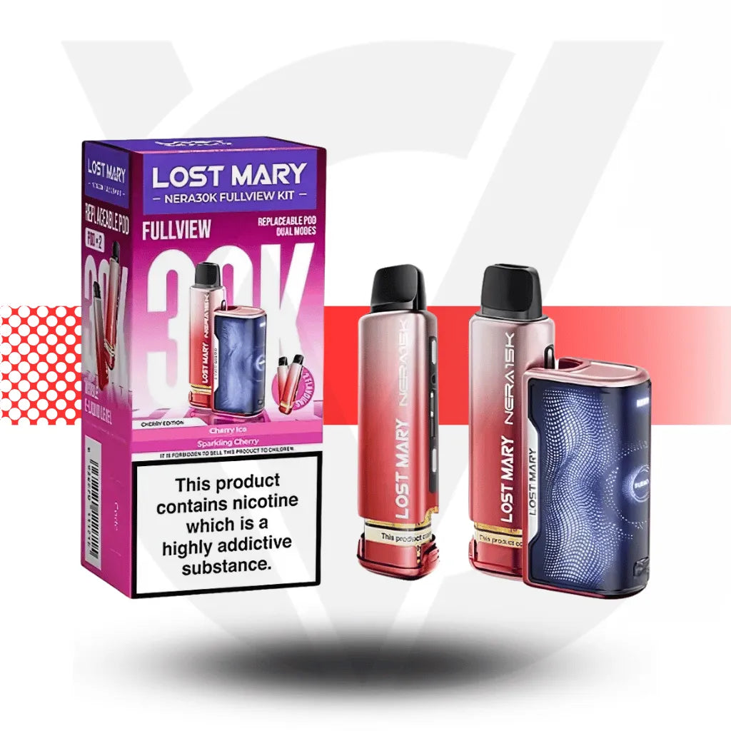 Lost Mary Nera 30K Fullview Kit - Cherry Edition | Cloud Vapez UK