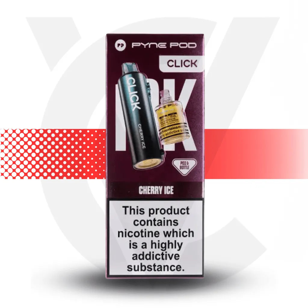Pyne Pod Click 10K Prefilled Pod - Cherry Ice | Cloud Vapez UK