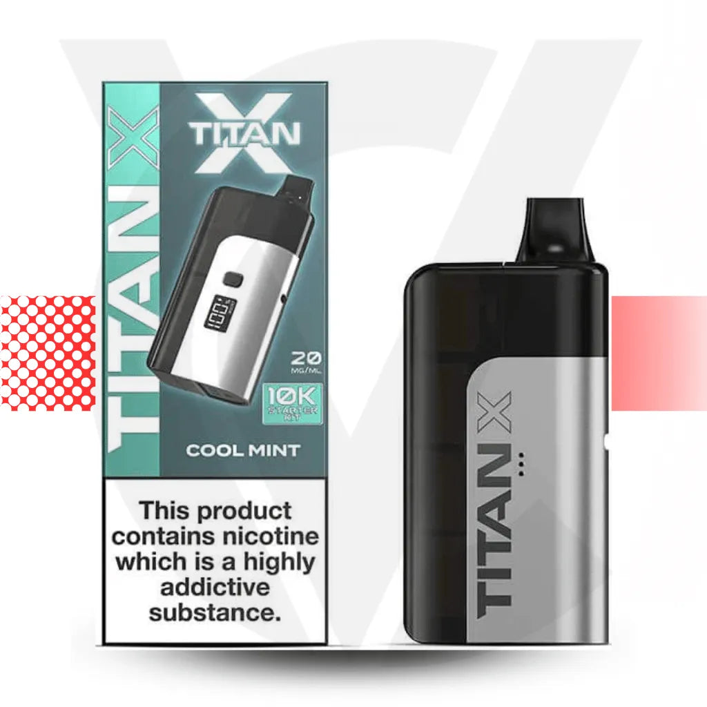 Titan X 10K Prefilled Pod Kit - Cool Mint | Cloud Vapez UK