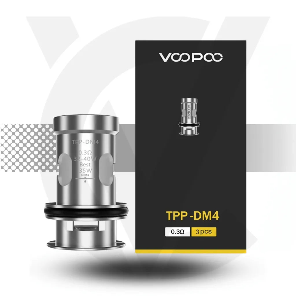 Voopoo TPP DM Replacement Coils - DM4 0.3ohm | Cloud Vapez UK