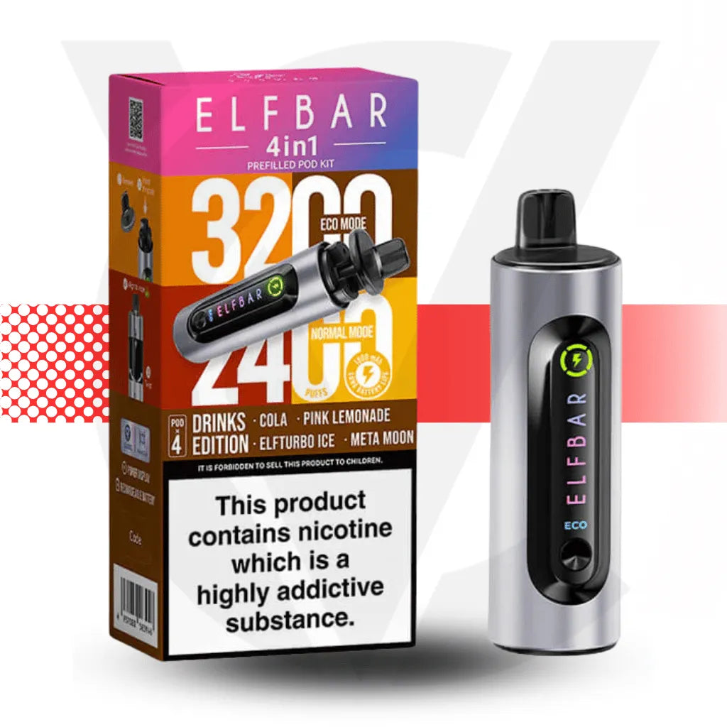 Elf Bar 4 In 1 Prefilled Pod Kit - Drinks Edition | Cloud Vapez UK