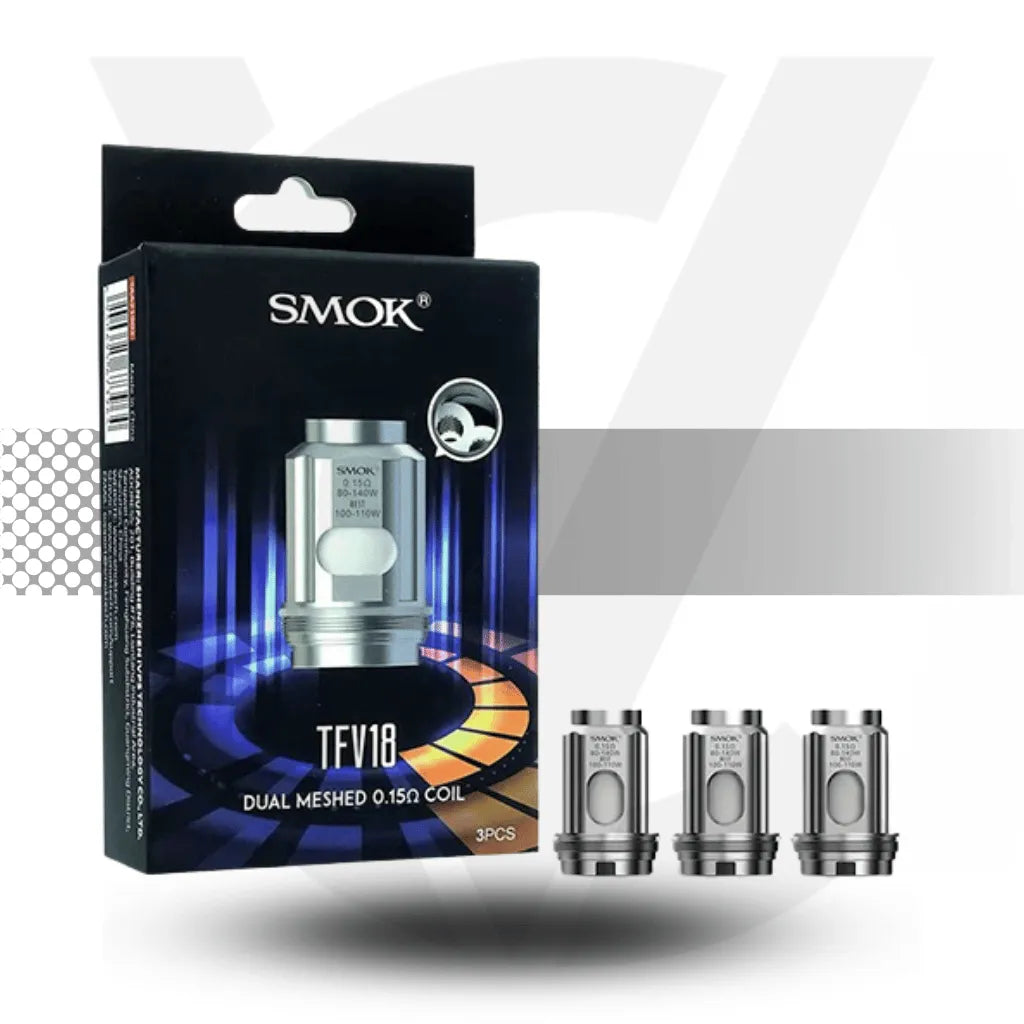Smok TFV18 Replacement Coils - Dual Meshed 0.15ohm | Cloud Vape UK