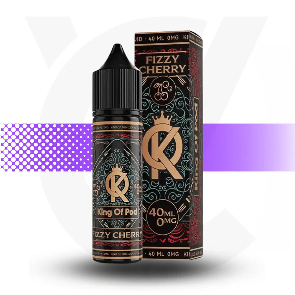 King Of Pod 40ml E-Liquid - Fizzy Cherry | Cloud Vapez UK