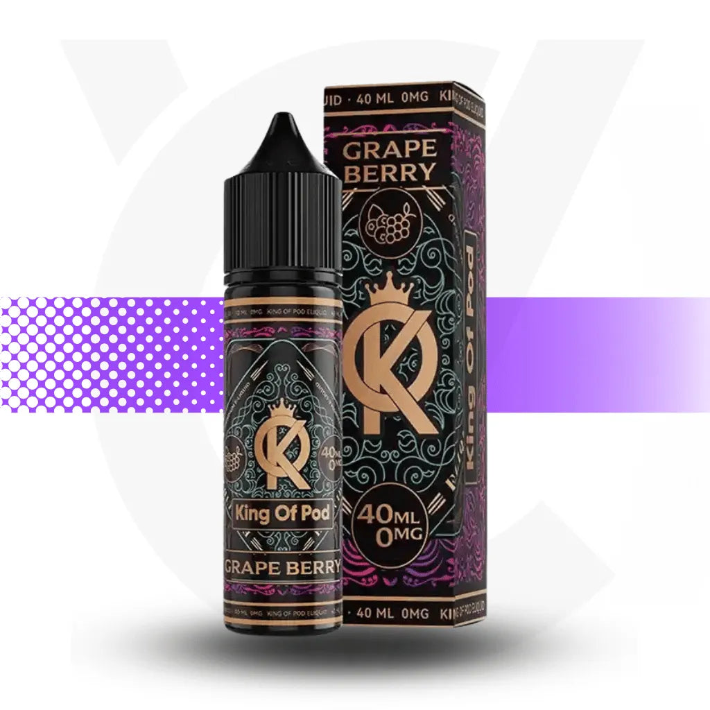 King Of Pod 40ml E-Liquid - Grape Berry | Cloud Vapez UK