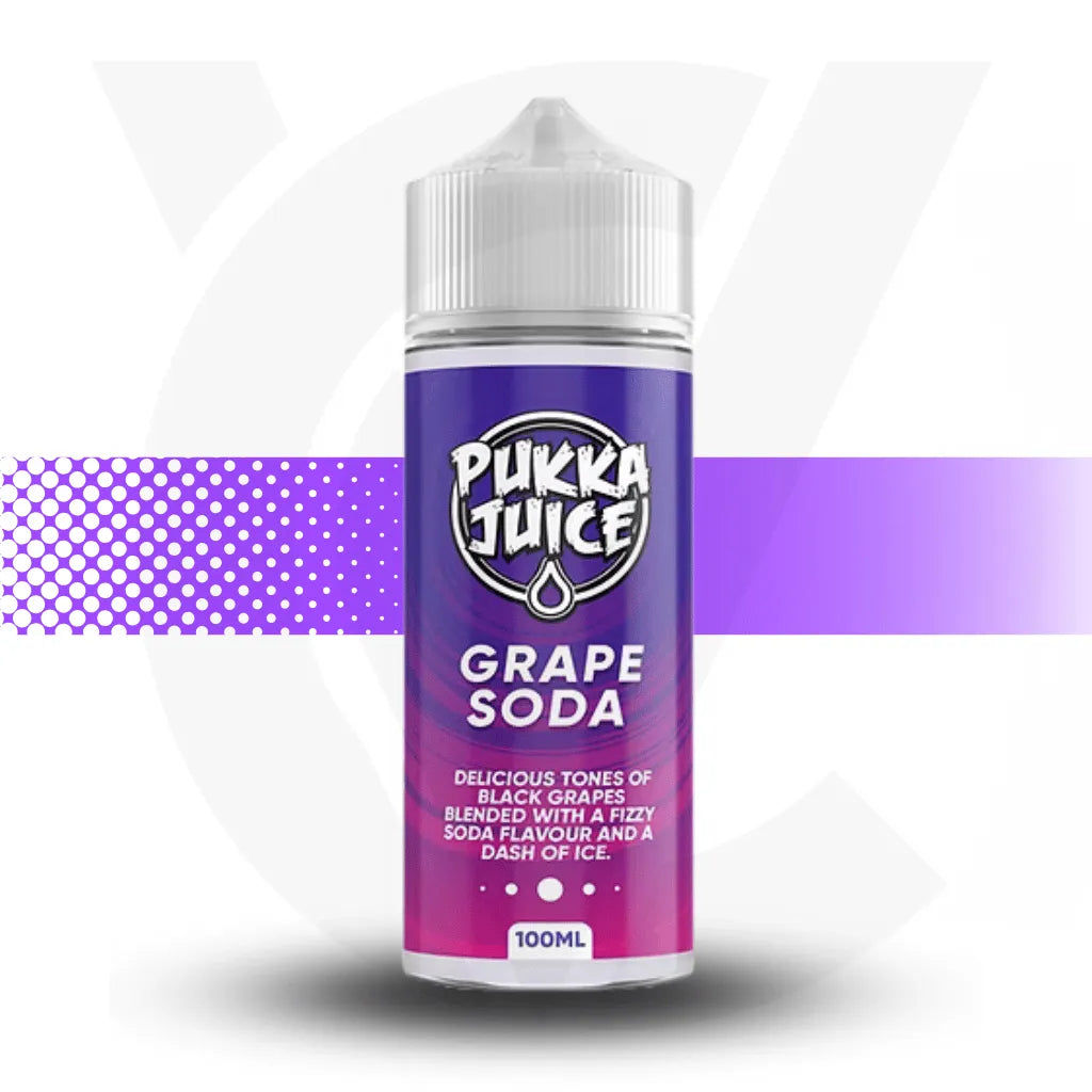 Pukka Juice 100ml E-Liquid - Grape Soda | Cloud Vapez UK