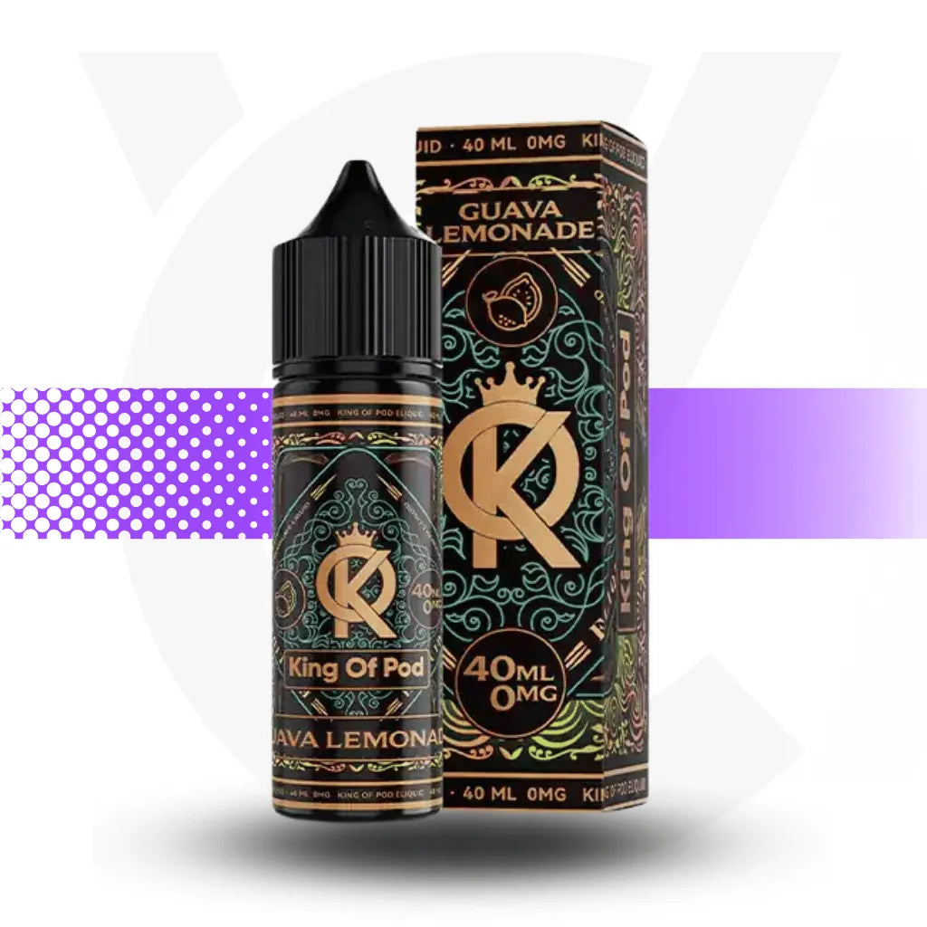 King Of Pod 40ml E-Liquid - Guava Lemonade | Cloud Vapez UK