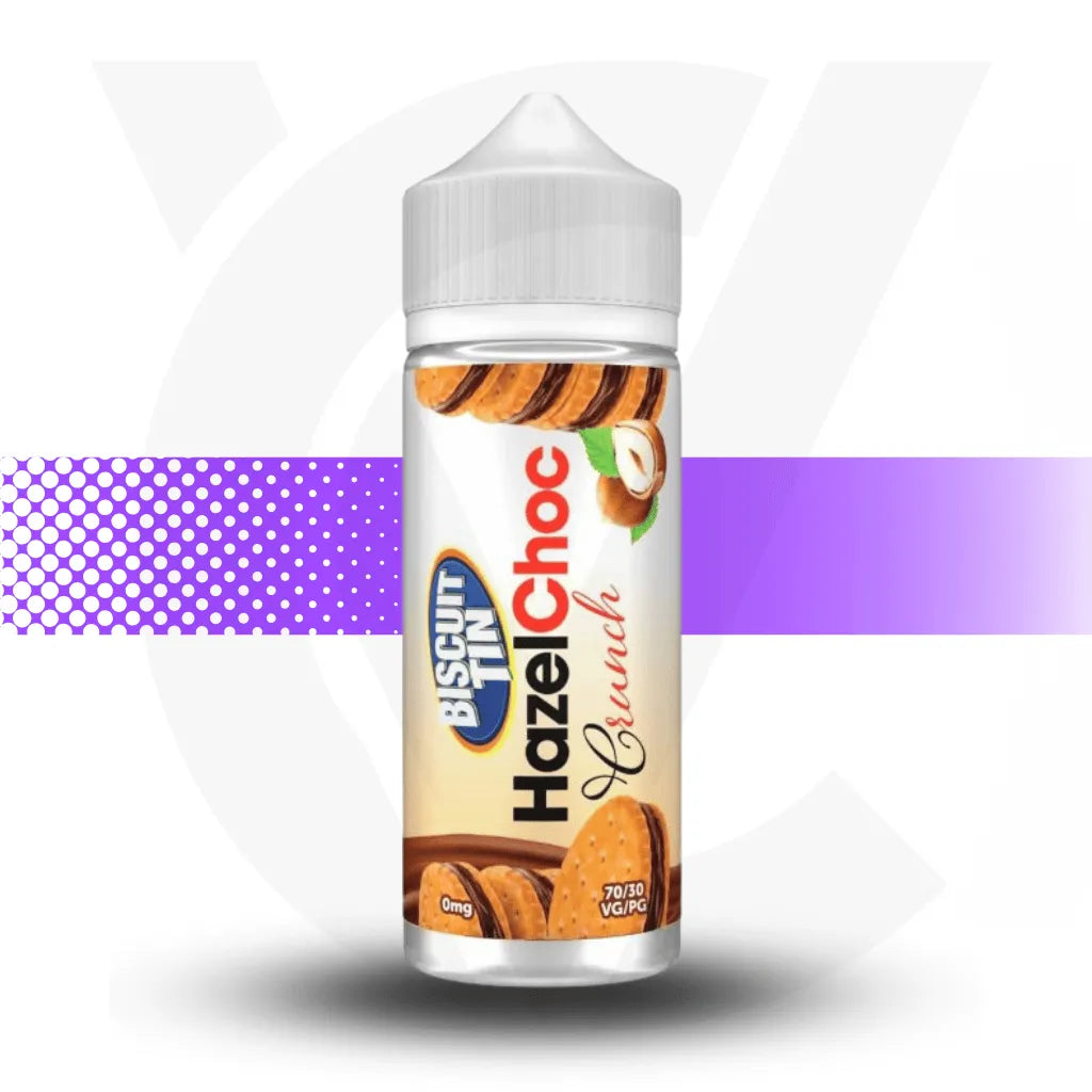 Biscuit Tin 100ml E-Liquid - Hazelchoc Crunch | Cloud Vapez UK